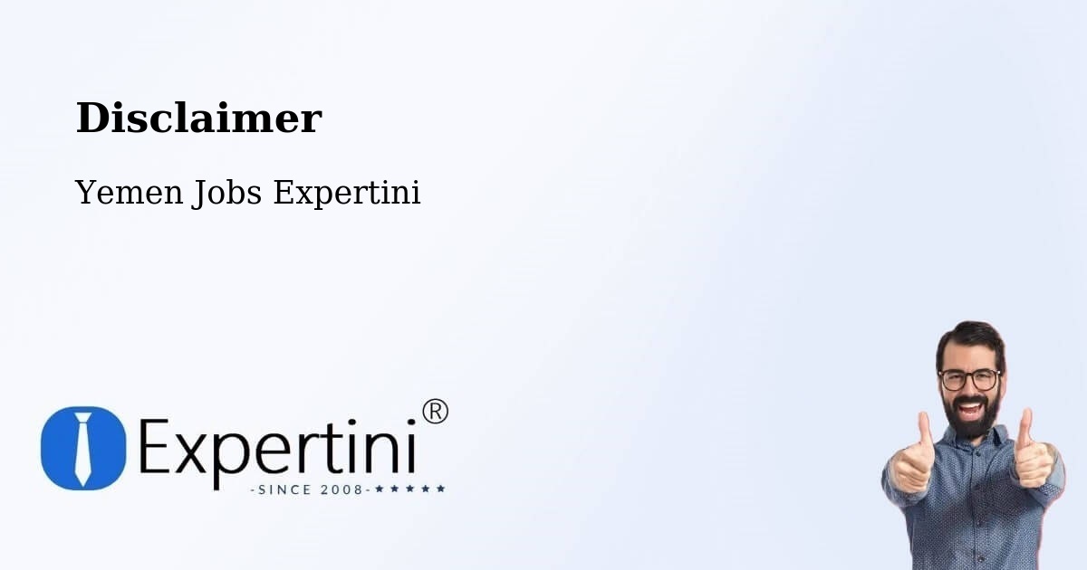 Disclaimer – Midi - Yemen Jobs Expertini