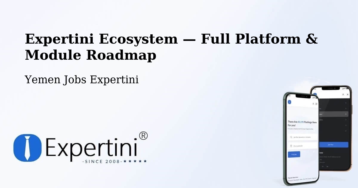 Expertini Ecosystem — Full Platform & Module Roadmap – Midi